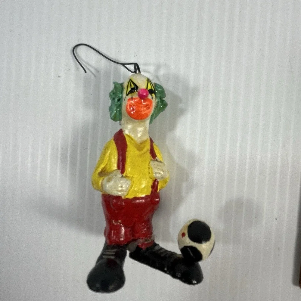 Clown Christmas Ornament Holiday Decor Soccer Ball